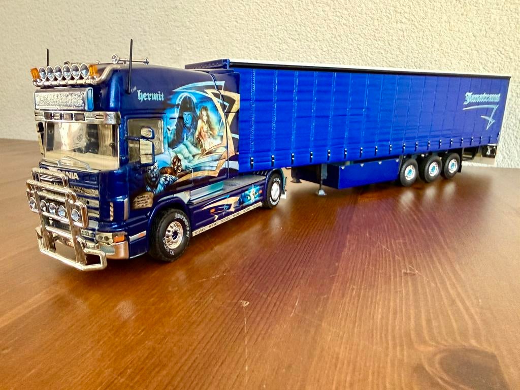 Tekno JANATrans, Scania 4-serie  Longline, Ophalen of Verzenden, Zo goed als nieuw, Bus of Vrachtwagen, Tekno
