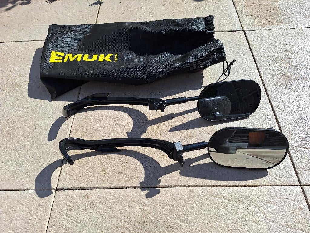 Emuk caravanspiegels 100303  Kadjar Espace (gr)Scenic Koleos, Caravans en Kamperen, Ophalen of Verzenden, Gebruikt