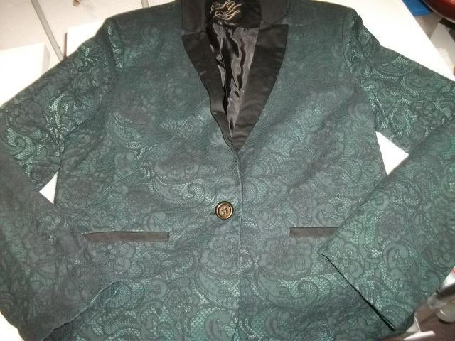 Groen/zwart Steps jasje  maat 42, Kleding | Dames, Ophalen of Verzenden, Zo goed als nieuw, Maat 42/44 (L), Zwart