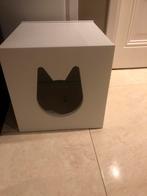 Ikea kallax kattenhuis wit zgan, Dieren en Toebehoren, Ophalen, Zo goed als nieuw, Riet