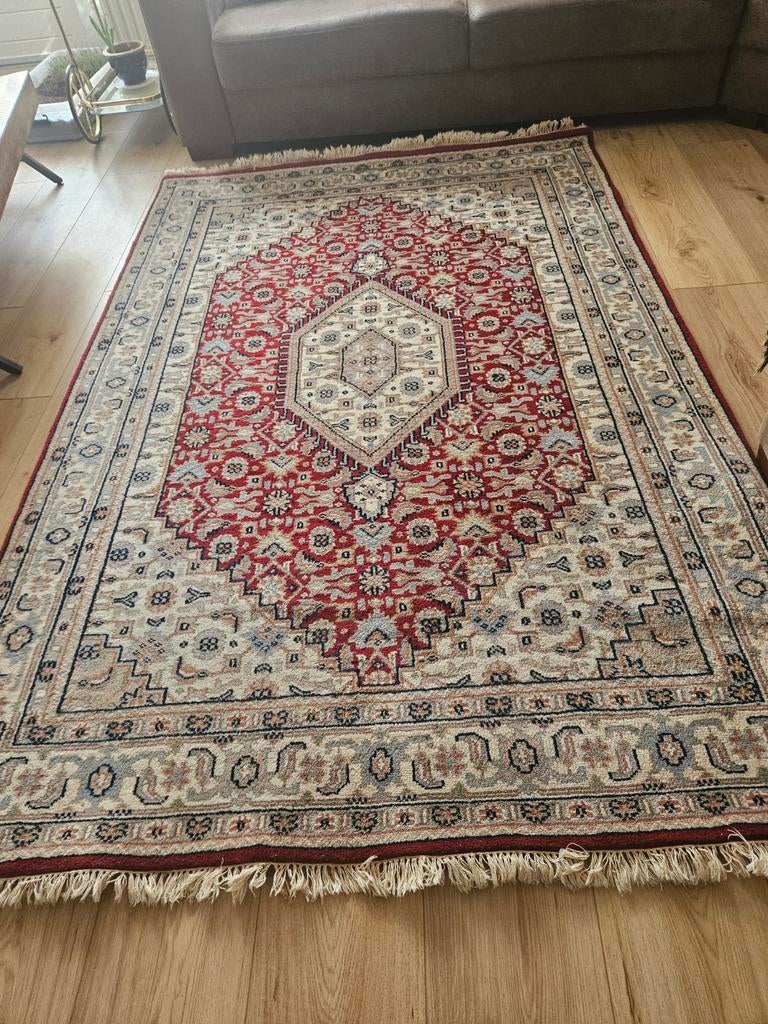 Prachtig Perzisch tapijt - Rood, beige, blauw, 100 tot 150 cm, Blauw, Ophalen of Verzenden, 150 tot 200 cm