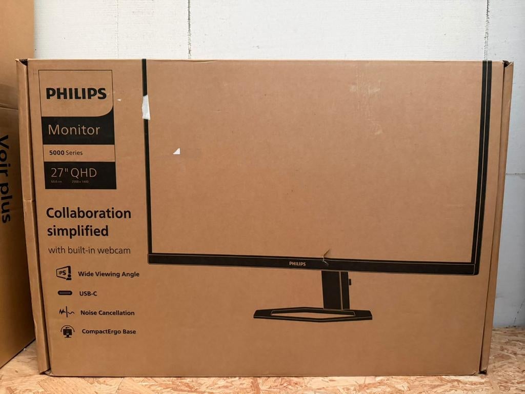 Philips 27E1N5600HE QHD Webcam Monitor USB-C 65W 27 inch, Computers en Software, Monitoren, Philips, IPS, Prins Bernhardplein 200, 1097 JB Amsterdam, Nederland