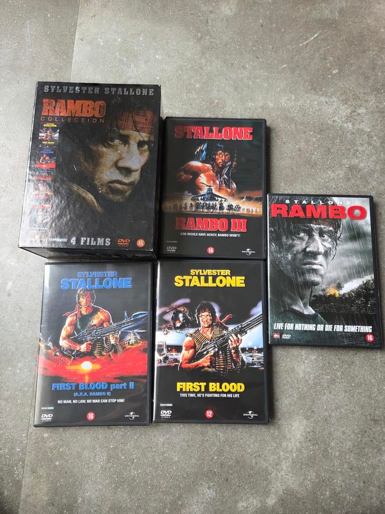 Rambo collection dvd box, Cd's en Dvd's, Vanaf 12 jaar, Ophalen of Verzenden, Zo goed als nieuw