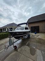 Kajuit / Vissers Boot met 40 pk Johnson motor Incl Trailer., Ophalen, Gebruikt, 30 tot 50 pk, Snelvarend