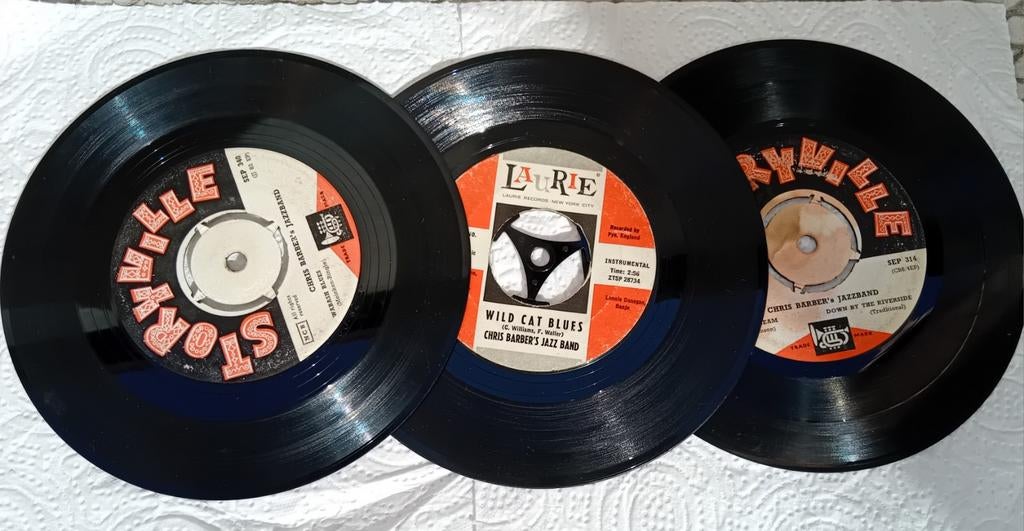 Diverse Blues 45 en 33 1/3 rpm platen vanaf 1952, Cd's en Dvd's, Vinyl | Rock, Gebruikt, Overige formaten, Ophalen of Verzenden