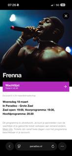 Frenna Paradiso 2 kaartjes - 18 maart, Twee personen, Maart