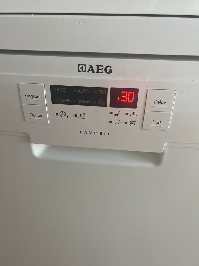 AEG Vaatwasser en samsung scherm - Defect, Ophalen, 60 cm of meer, Niet werkend, Vrijstaand