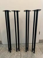 4 x tafelpoot zwart metaal, 72 cm hoog, Huis en Inrichting, Ophalen, Tafelpoot, Minder dan 50 cm, 50 tot 100 cm