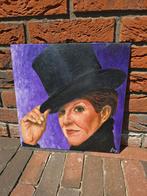 Vintage olieverfschilderij Simone Kleinsma by Frank V. Wegel, Ophalen of Verzenden