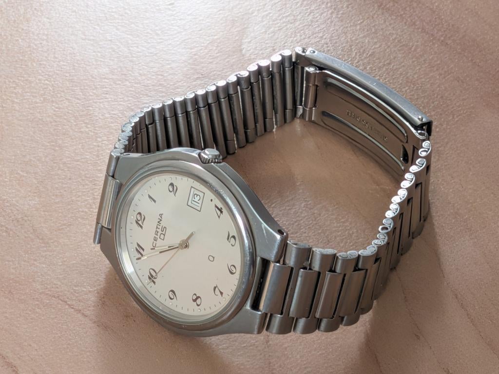 Certina DS herenhorloge, Sieraden, Tassen en Uiterlijk, Horloges | Heren, Overige merken, Staal, Gebruikt, Staal