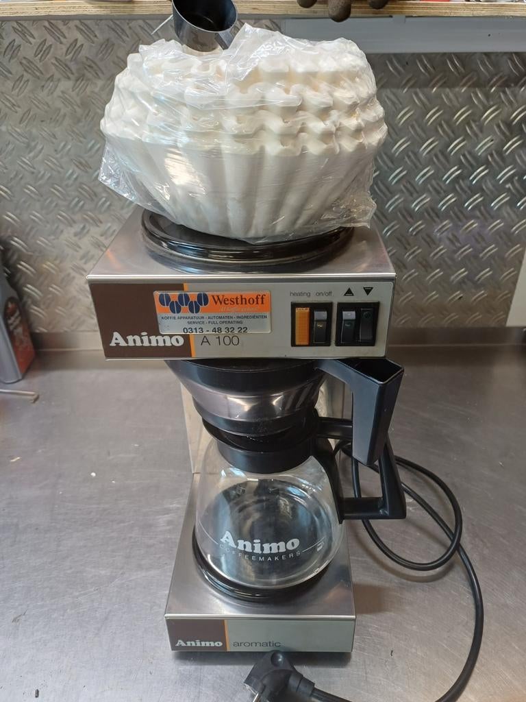 Animo 100 N professioneel koffiezetapparaat, 10 kopjes of meer, Ophalen of Verzenden, Koffiemachine