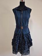 J17 - Donkerblauwe Indies jurk mt 5 valt als 40 (1), Maat 38/40 (M), Blauw, Ophalen of Verzenden, Zo goed als nieuw