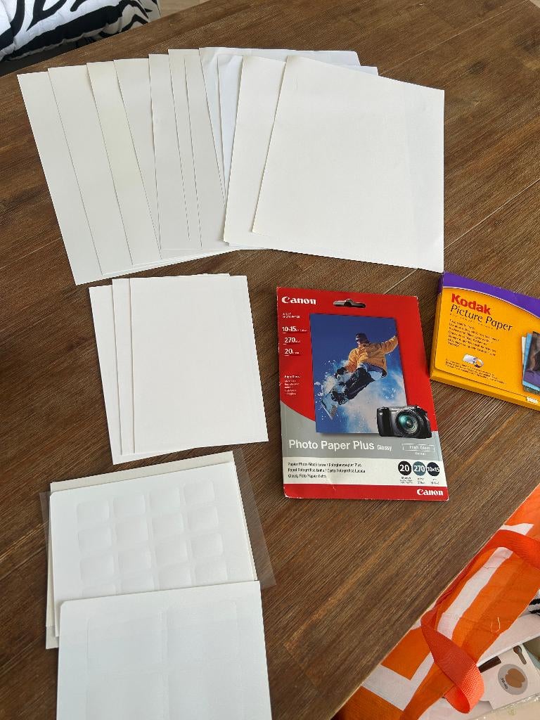 Diverse soorten en maten fotopapier, Fotopapier, Ophalen of Verzenden, Nieuw