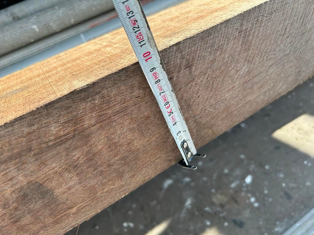 Hardhouten balk 10x20cm, 3 meter lang, Doe-het-zelf en Verbouw, Hout en Planken, Gebruikt, Ophalen of Verzenden, Balk, Overige houtsoorten
