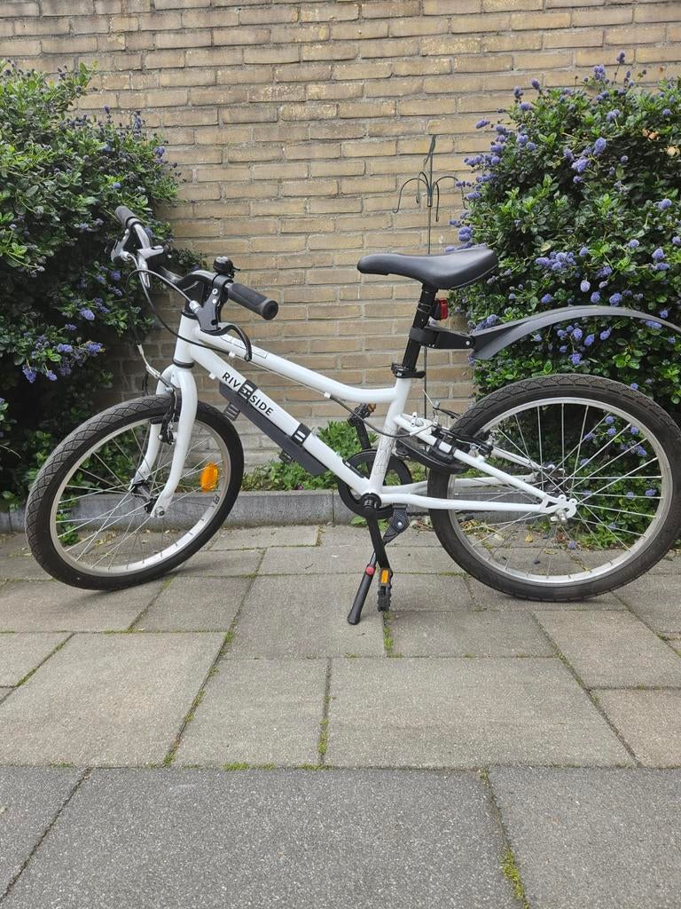 Riverside kinderfiets 20 inch - Wit, Ophalen, Gebruikt, Riverside, Handrem