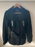 Zara zwarte wollen jas militaire stijl - Maat L, Ophalen of Verzenden, Zo goed als nieuw, Zwart