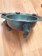 Tinnen asbak op pootjes, Ophalen of Verzenden