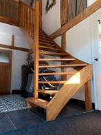 Houten trap met leuning, 319 cm hoog, Ophalen, Gebruikt, Trap, 2 tot 4 meter