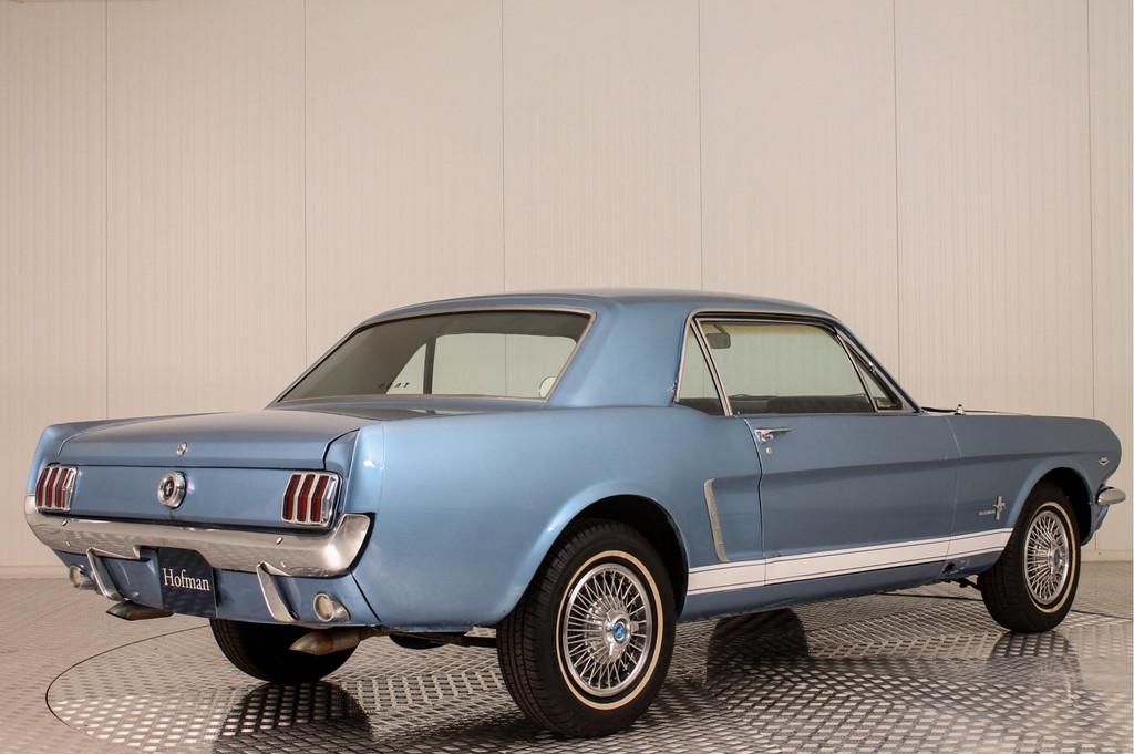 Ford Mustang 289 V8 C-Code (bj 1965), Auto's, Gebruikt, 8 cilinders, Blauw, Leder