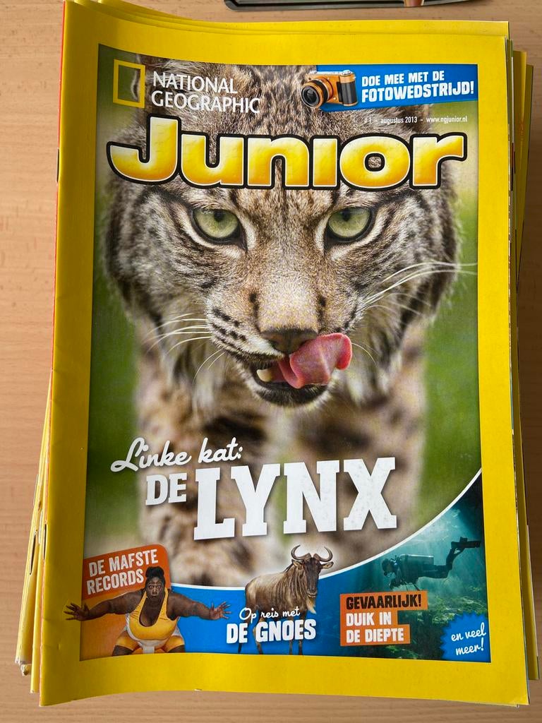 National Geographic Junior  45 stuks, Boeken, Tijdschriften en Kranten, Ophalen of Verzenden, Gelezen, Wetenschap en Natuur