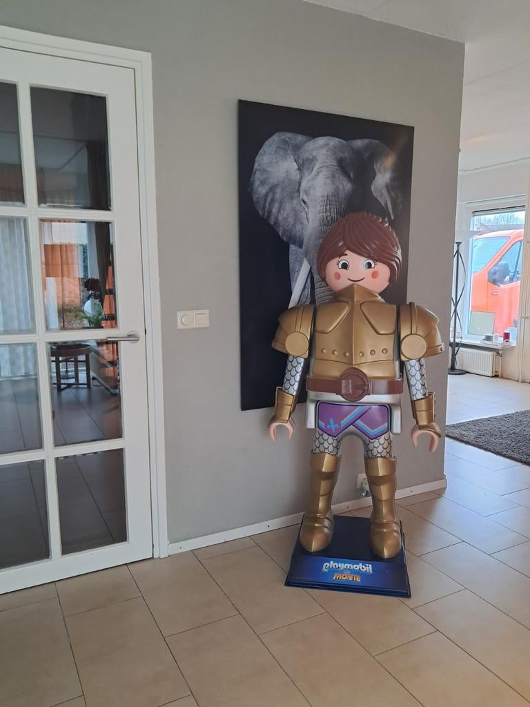 Zeldzame Life size Playmobil xxl pop 155cm prachtig reclame, Ophalen, Reclamebord, Eu, Eu