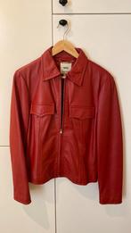 Mango rood leren jas mt M, Maat 38/40 (M), Ophalen of Verzenden, Zo goed als nieuw, Jasje