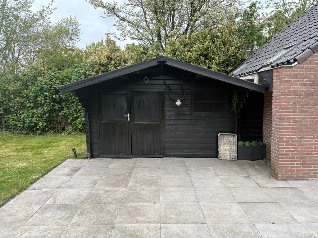 Gratis  tuinhuis blokhut (4.60x4.00m), Tuin en Terras, Tuinhuizen, Gebruikt, Tuinhuis, 250 tot 500 cm, Ophalen of Verzenden