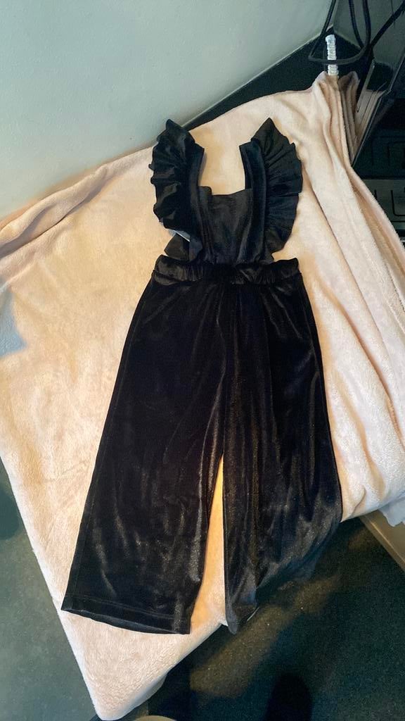 Feestelijke zwarte jumpsuit mt 92, Kinderen en Baby's, Kinderkleding | Maat 92, Ophalen, Nieuw, Meisje, Overige typen