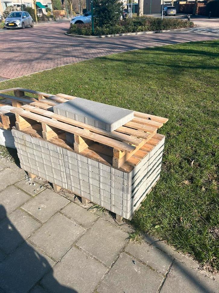 Tegels 60x30x6cm (29stuks, 5,20 m2), Tuin en Terras, Tegels en Klinkers, Nieuw, Terrastegels, Beton, 5 tot 10 m², Ophalen