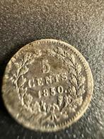 5 cent Koning Willem III 1850, Ophalen of Verzenden, Koning Willem III, 5 cent, Losse munt