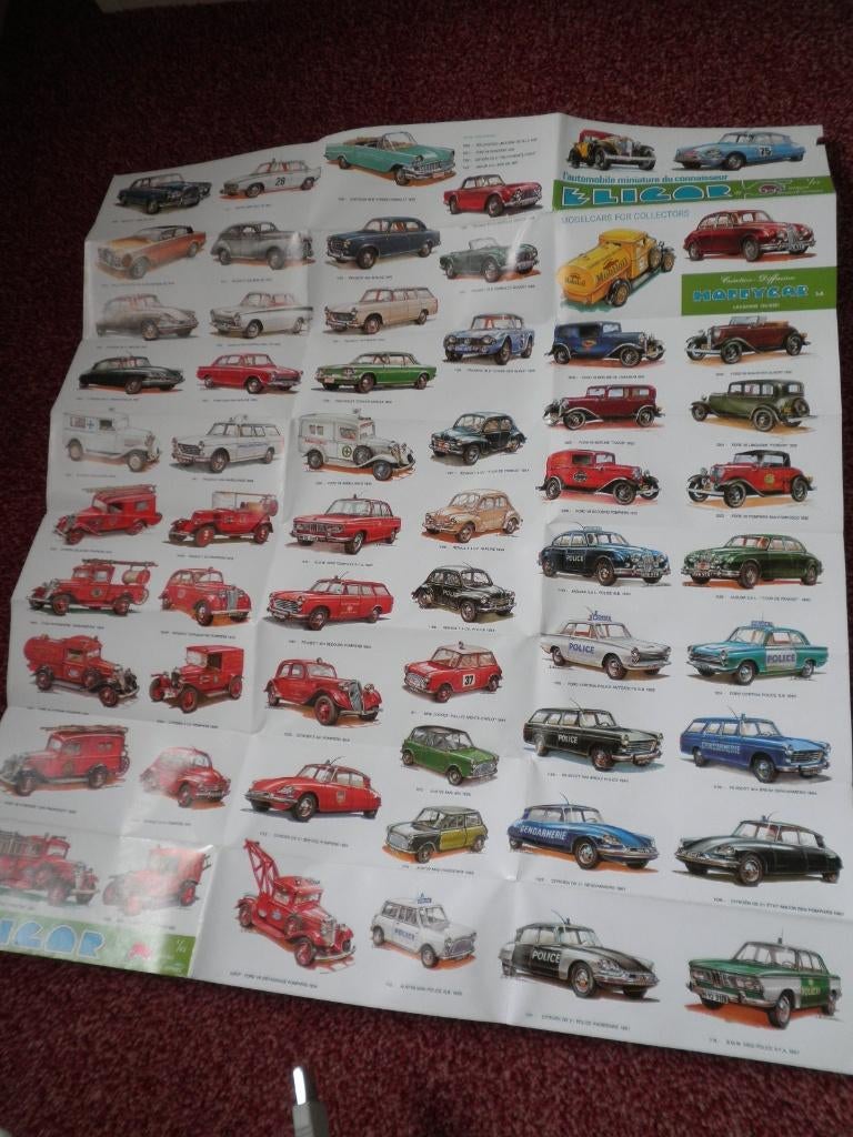 Poster - Dubbelzijdig Modelcars for Collectors - 1/43, Ophalen of Verzenden, Zo goed als nieuw