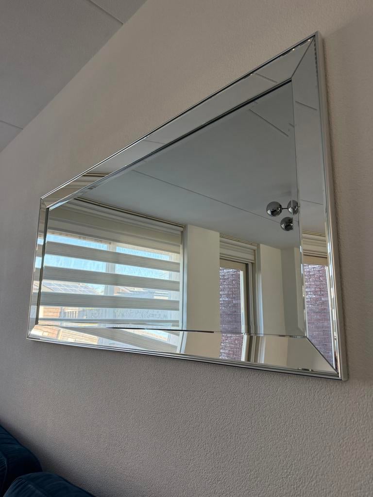 Grote glazen spiegel 155x73cm, Ophalen, 125 cm of meer, Zo goed als nieuw, Minder dan 100 cm