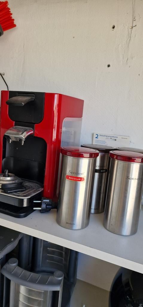 Philips Senseo Original HD7817/90 Koffiepadapparaat Rood, Gebruikt, Koffiemachine, Ophalen of Verzenden, 2 tot 4 kopjes