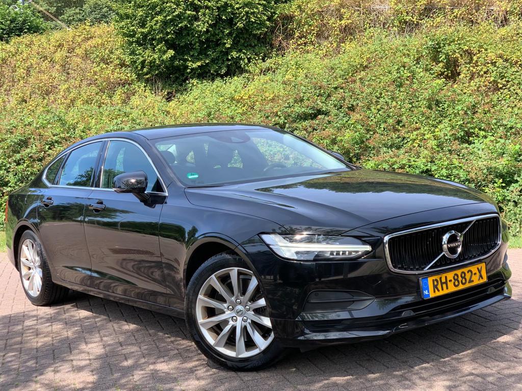 Volvo S90 2.0 T5 Momentum AUT LEDER BOMVOL ! DEALER O.H !, Auto's, 15 km/l, Euro 6, 1969 cc, Zwart