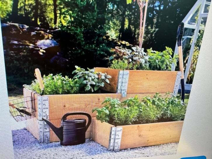 Pallet randen inklapbaarv.o.a bloembak,zandbak e.d, Tuin en Terras, Bloembakken en Plantenbakken, Gebruikt, Hout, Binnen, Balkon