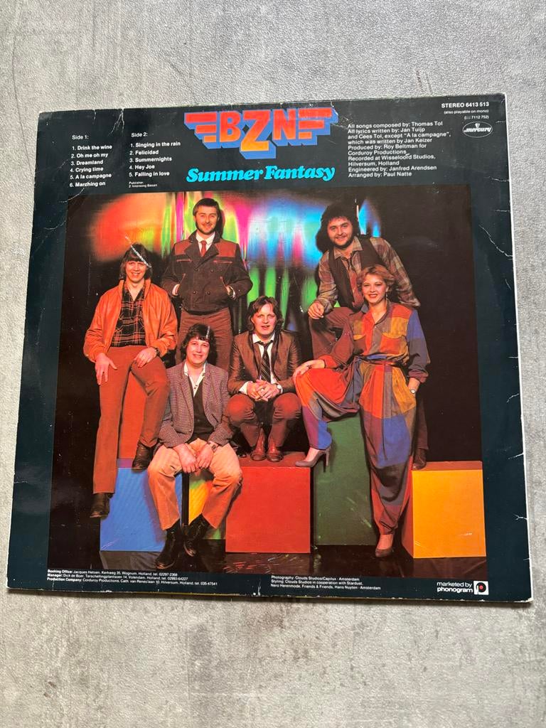 BZN - Summer Fantasy LP (1980) - Popmuziek Vinyl, Ophalen of Verzenden, Gebruikt, 12 inch