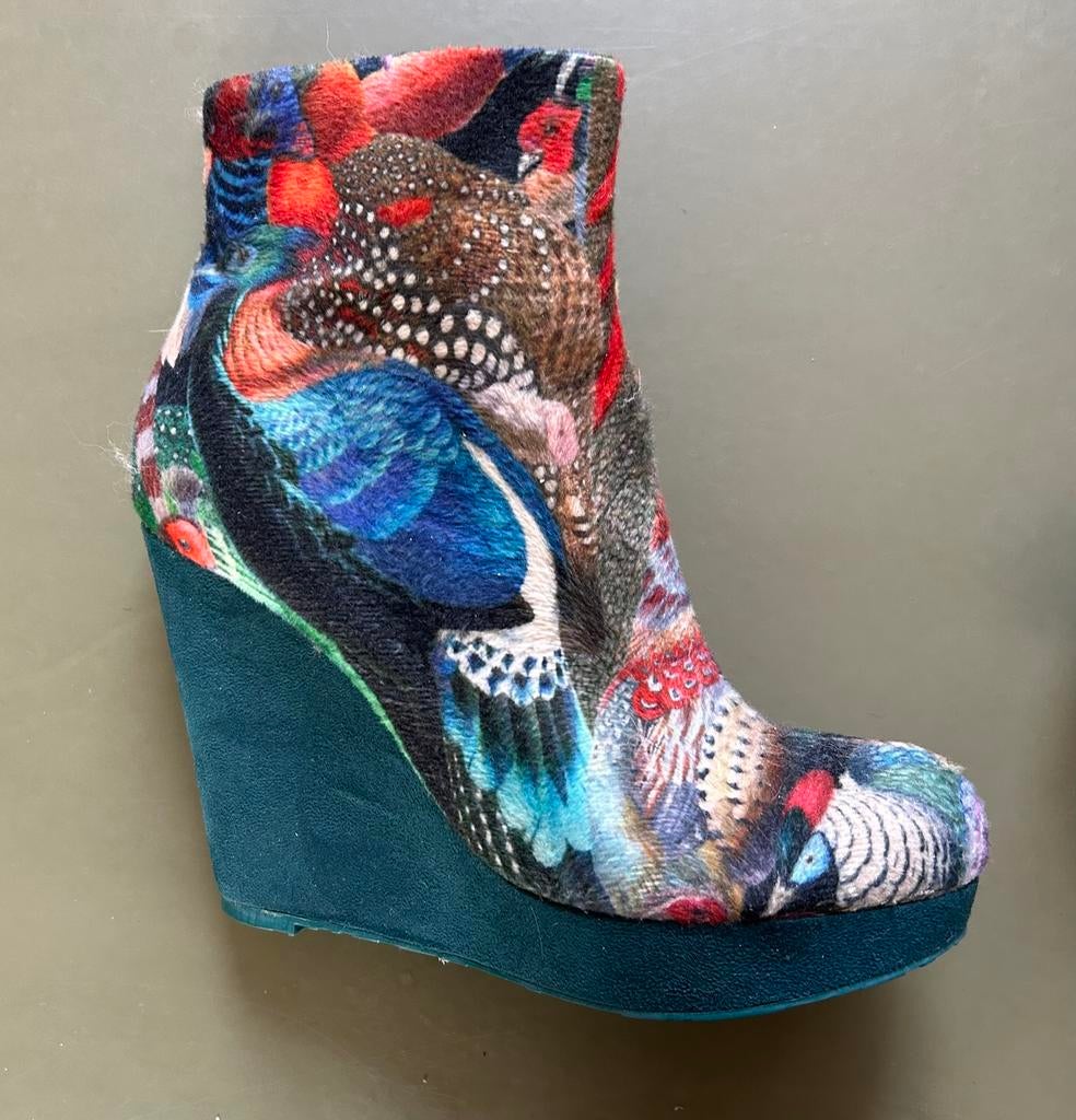 Design Enkellaarzen Desigual Tattoo Japan maat 40, Ophalen of Verzenden, Zo goed als nieuw, Overige kleuren