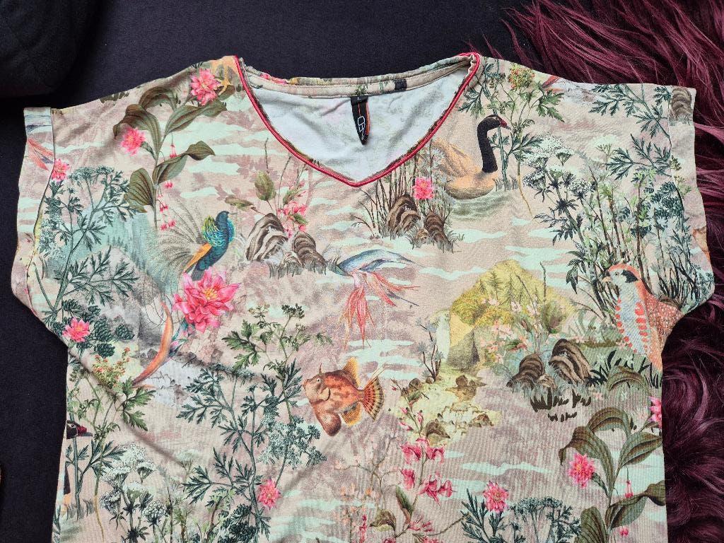 Floraal shirt van NED maat L, Maat 38/40 (M), Overige kleuren, Ophalen of Verzenden, Korte mouw
