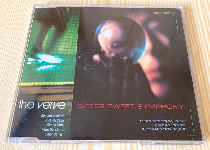 CD Single The Verve - Bitter Sweet Symphony (4 Tracks), Cd's en Dvd's, Cd Singles, Zo goed als nieuw, Rock en Metal, 1 single