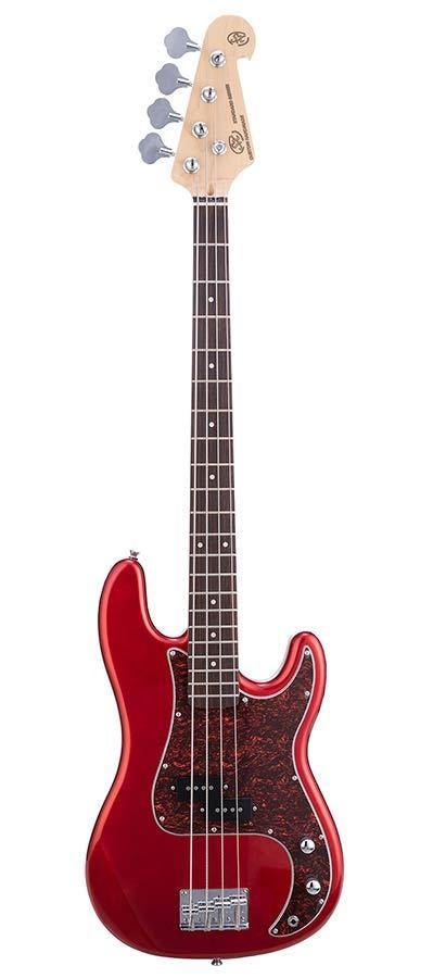 BD2CAR SX  P-style elektrische basgitaar candy apple rood, ., Nieuw, ., .