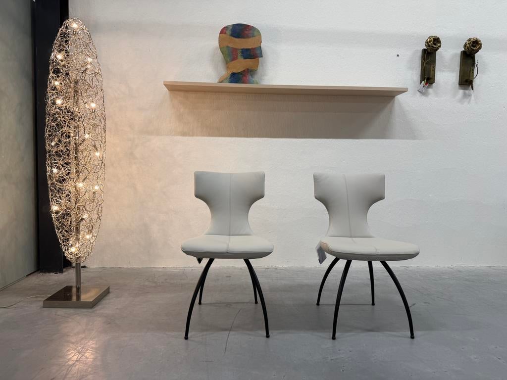 (2) Nieuw Leolux Callas eetkamerstoel Senso Design stoel