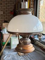 Vintage Hanglamp 'Virginia Beach' met Melkglas Kap, Huis en Inrichting, Lampen | Hanglampen, Ophalen, Gebruikt, Glas, 50 tot 75 cm