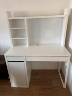 IKEA bureau Micke wit met opbouwdeel, Ophalen, Gebruikt, Bureau