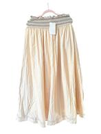 Lange rok creme kleurig ZARA nieuw, Beige, Maat 42/44 (L), Nieuw, Ophalen of Verzenden