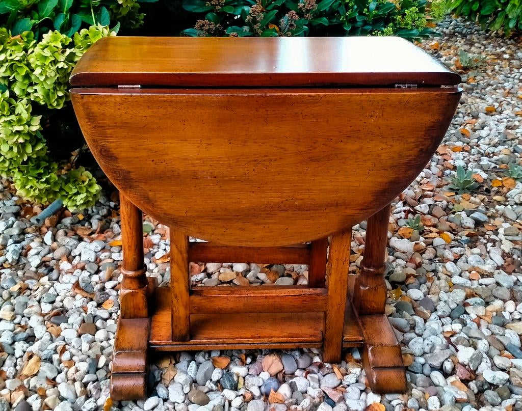 Antieke Engelse Gate Leg Tafel / Salontafel / Bijzettafel, Ophalen of Verzenden
