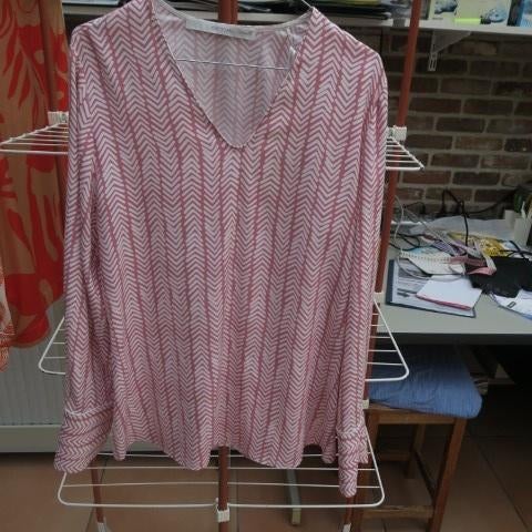 Blouse nieuw zijde lila print Herzen's Angelegenheit mt38-40, Maat 38/40 (M), Herzen's Angelegenheit, Paars, Nieuw