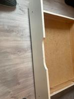 Bedlade, Ophalen, 90 cm, Eenpersoons, Wit