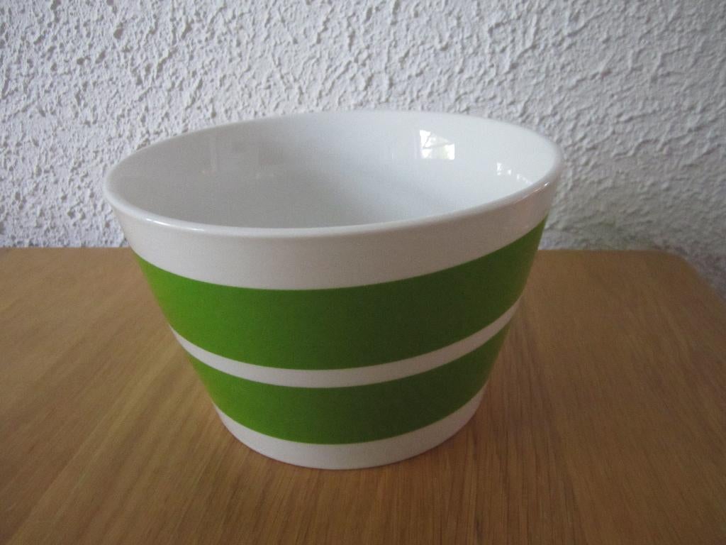 S&P stripes groene kom Salt & Pepper, Huis en Inrichting, Nieuw, Ophalen of Verzenden, Kom(men), Overige stijlen