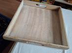 vierkant houten dienblad 32 x 32 x 5,5 cm., Ophalen of Verzenden, Vierkant, Hout