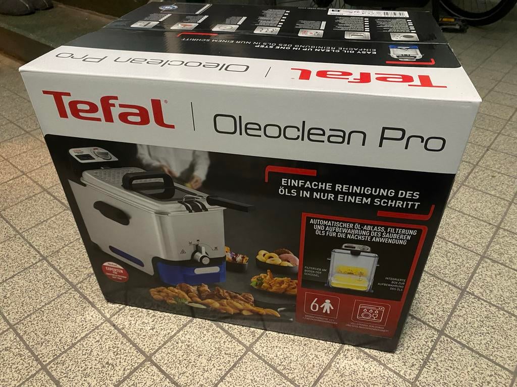 Nieuw in doos! Tefal Oleoclean Pro Friteuse, 3 tot 4 liter, Ophalen of Verzenden, Nieuw, Uitneembare binnenpan